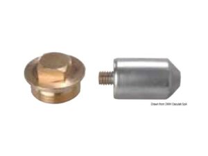 Anode zinc fileté 1/2" 16x52 mm