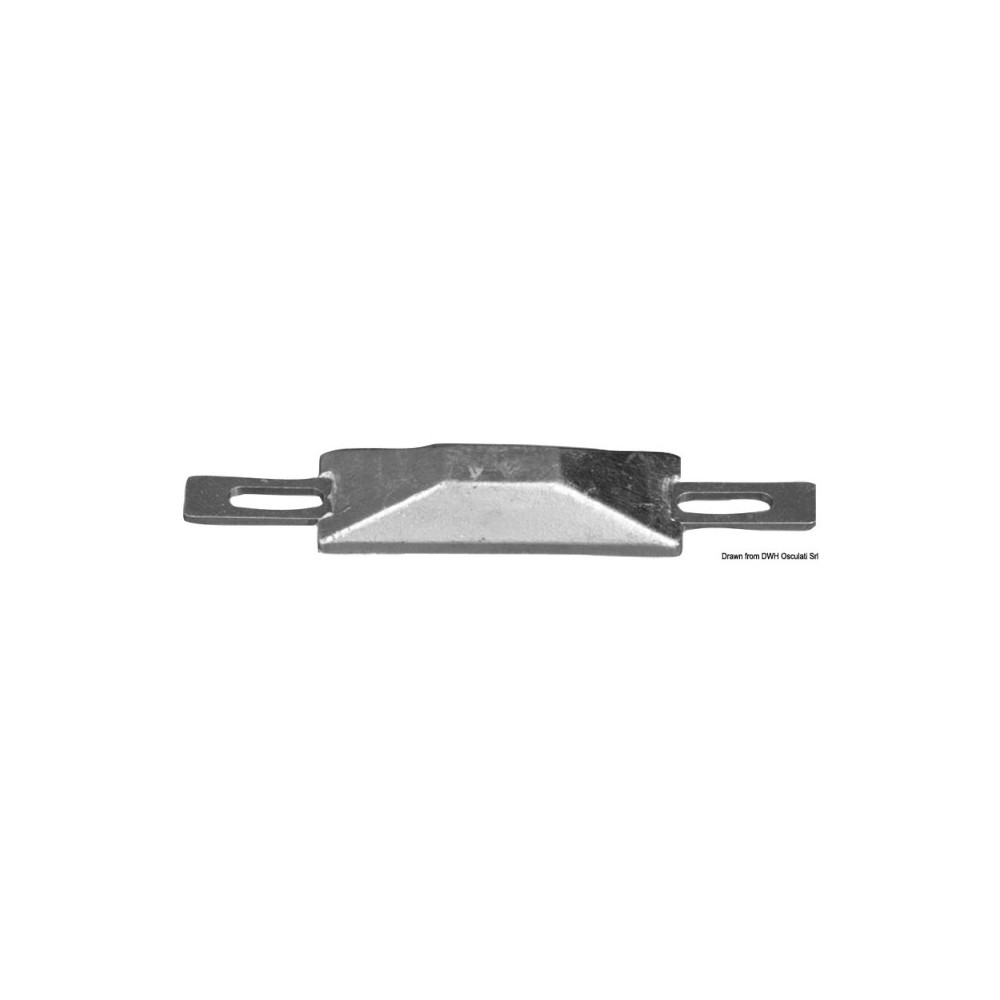 Anode rectangulaire avec encoche 95x34x17 mm