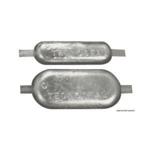 Anode ovale avec encoche 215x90x30 mm