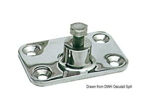 Support à mur Heavy Duty AISI316 48x73 mm Inox AISI 316 M6