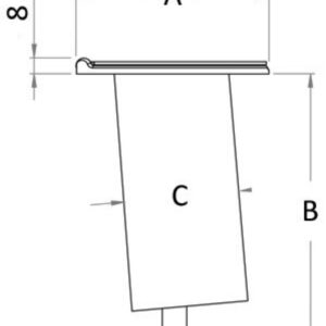 Boccola da incasso con cerniera inclinata 6°