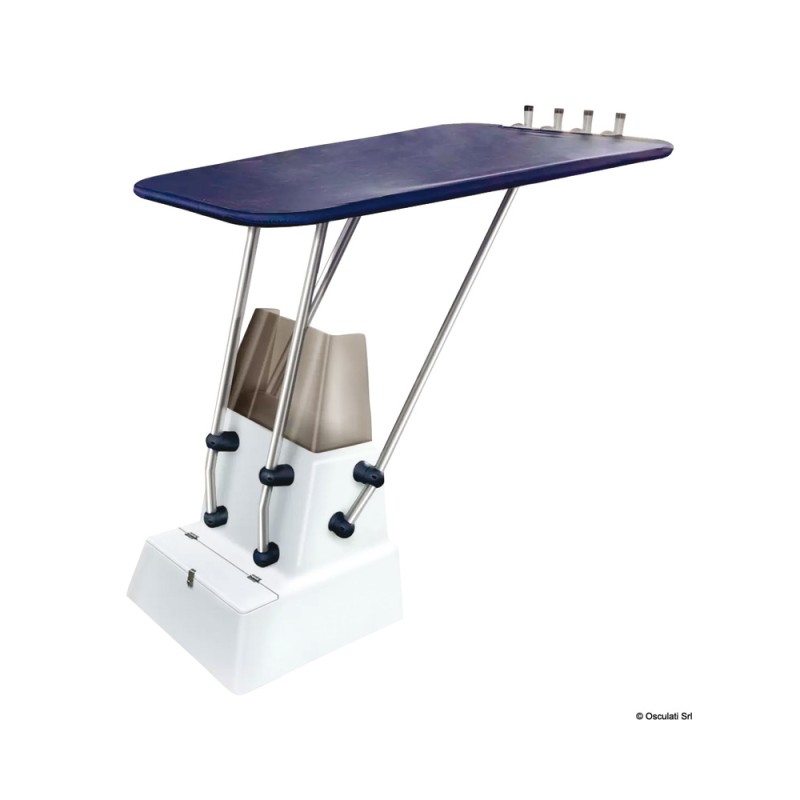 T-Top professionnel Heavy Duty blanc avec bâche bleue – Image 3