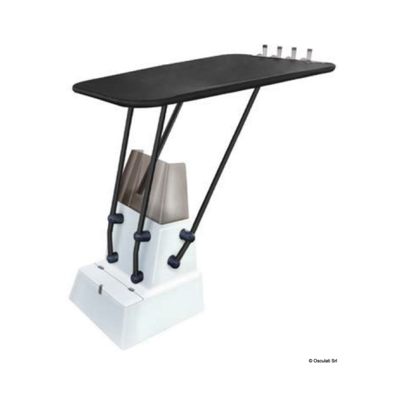 T-Top professionnel Heavy Duty noir avec bâche noire – Image 2
