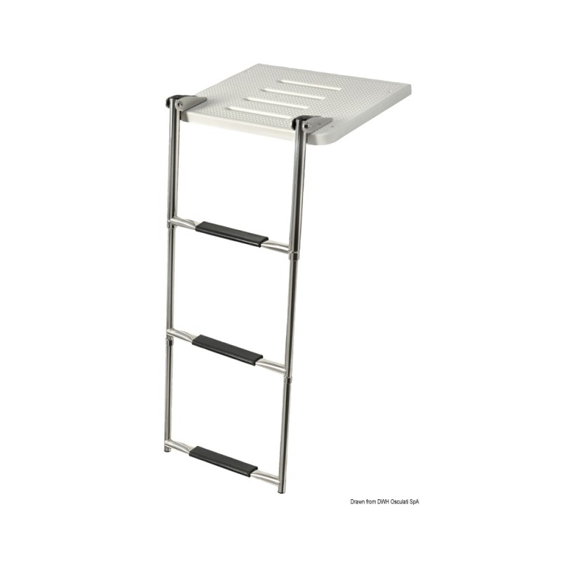 Passerelle arrière fiberglass avec echelle