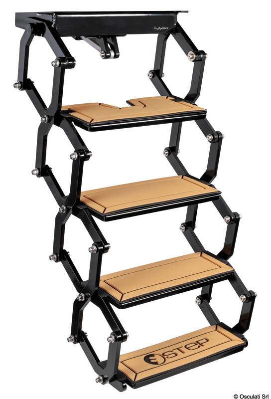Scaletta elettrica E-STEP larga 4 gradini 12V
