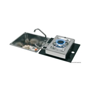 Plan cuisson rabattable à charnier 1 feu rectang.