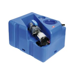 Réservoir eaux usées + broyer horizontal 40 l 12 V