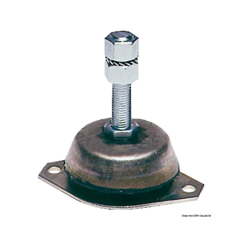 Support antivibration acier galvanisé 200 kg