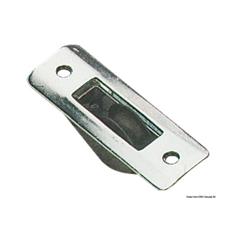 Poulie simple inox à encastrement 22x3