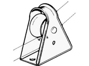 Poulie SEA SURE à fixer à plat 12 mm