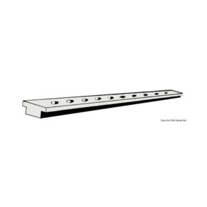 Rail aluminium anodisé 25x4mm (barre 2m)