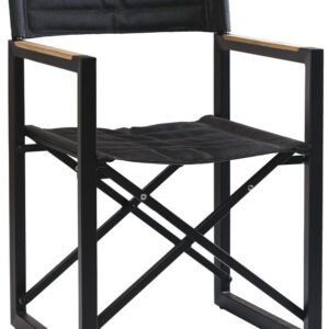 Sedia pieghevole alluminio teak ARC The Square antracite