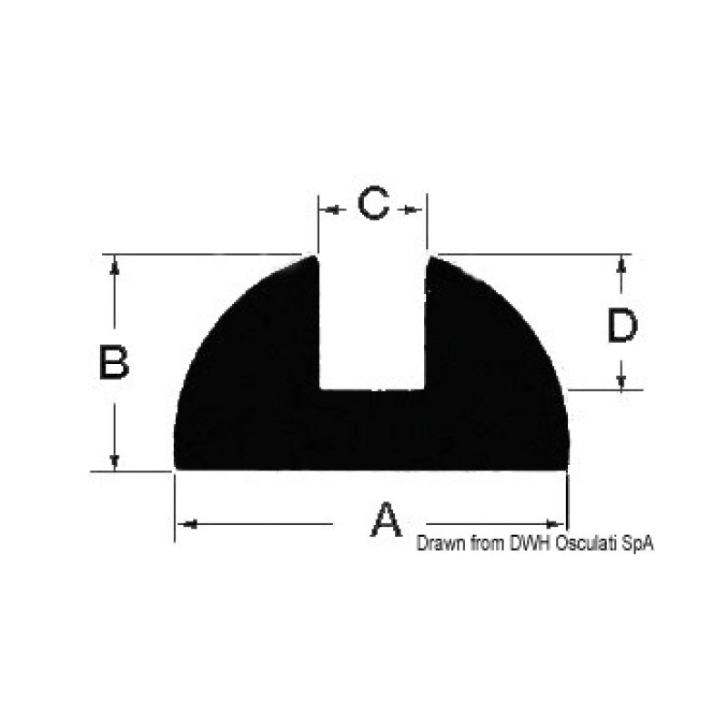 Profilé en teck L 2 m – Image 2