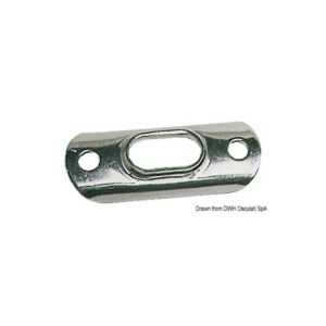 Platine inox emb. en T 8/10 mm