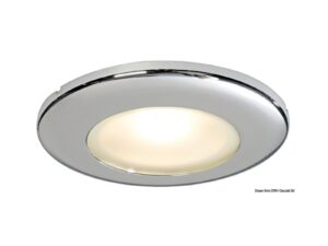 Spot LED Capella poli miroir blanc