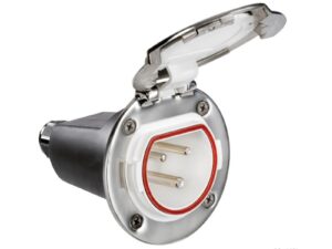 Fiche Cruiser 32A noir et capuchon fermeture inox