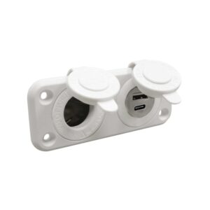 Prise USB + carénage p. fixation sur plan