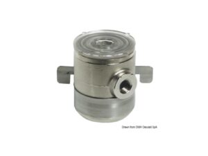 Filtre eau laiton chromé 1/2"