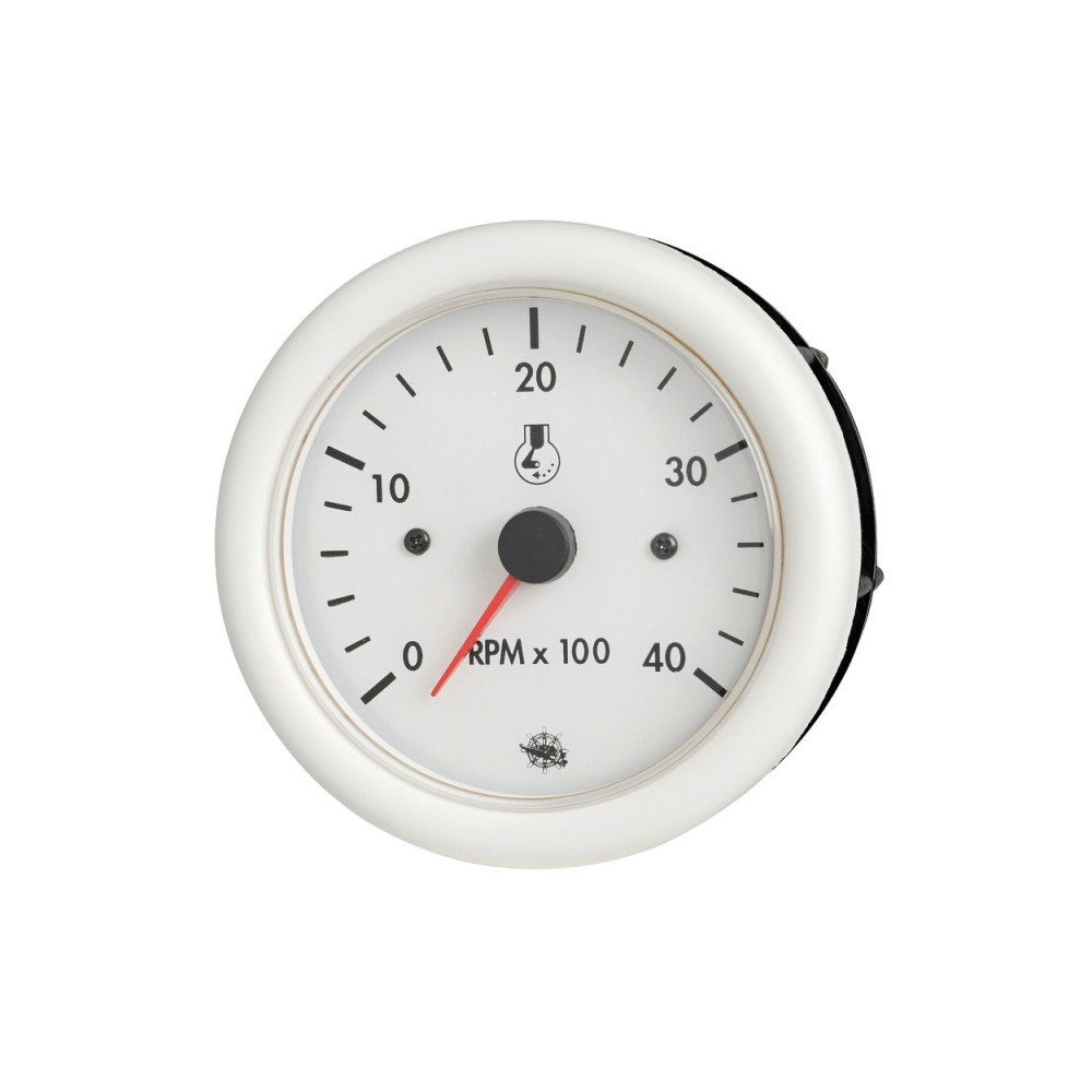 Compte-tours Guardian diesel blanc compteur 12 V