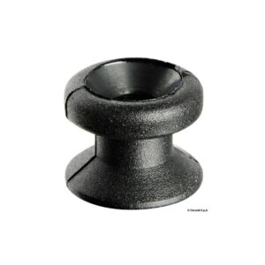 Bouton de capote à boule en nylon blanc marine inox