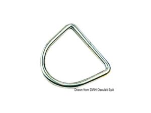 Anneau demi-rond 5x25 mm