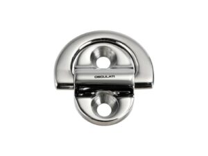 Anneau rabattable 45x45mm simple 6mm 2 trous Charge de rupture