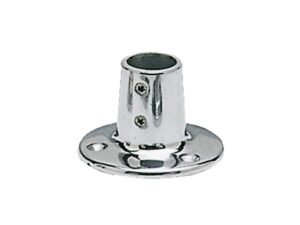 Platine ronde p. balcon AISI316 90° 25 mm