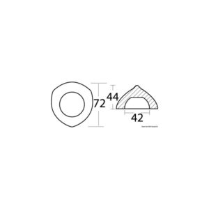 Anode magnésium compatibles avec hélices Max-Prop 35/45 mm