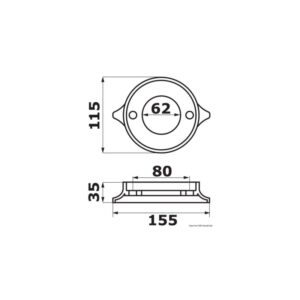 Anode collier aluminium Volvo 280/290