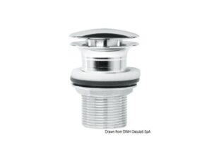 Bonde latérale 90° inox + moplen Ø 25 mm