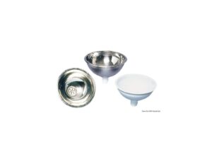 Vasque demi-ronde bain inox poli miroir 260x120 mm