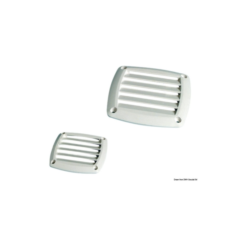 Grille ABS 125 x 125 mm noire