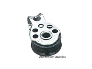 Mini poulie simple inox 17x5