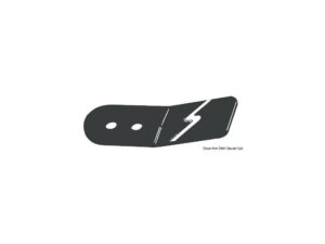 Clip de gouvernail nylon noir (Blister 1 pcs)
