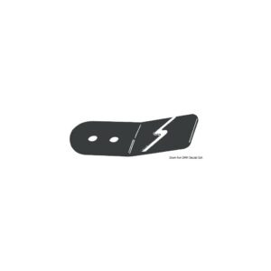 Clip de gouvernail nylon noir (Blister 1 pcs)
