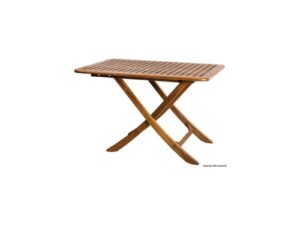 Table teck pliante 70x45 cm