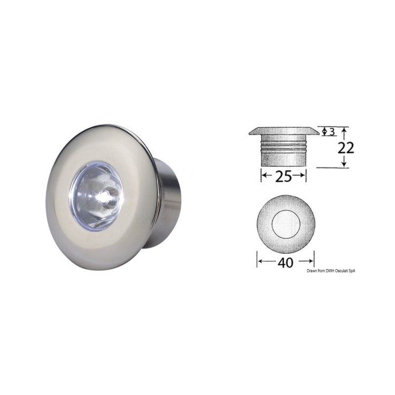 Micro plafonnier à LED 1x1 W HD blanc – Image 3