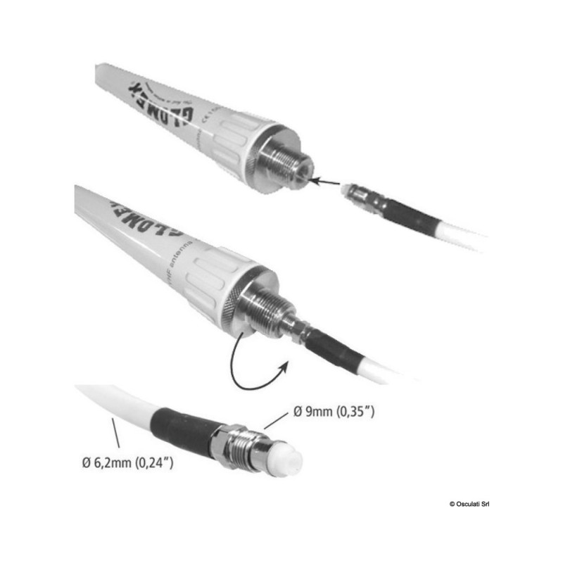 Glomex FME male / TNC male RA356 adaptor – Image 2