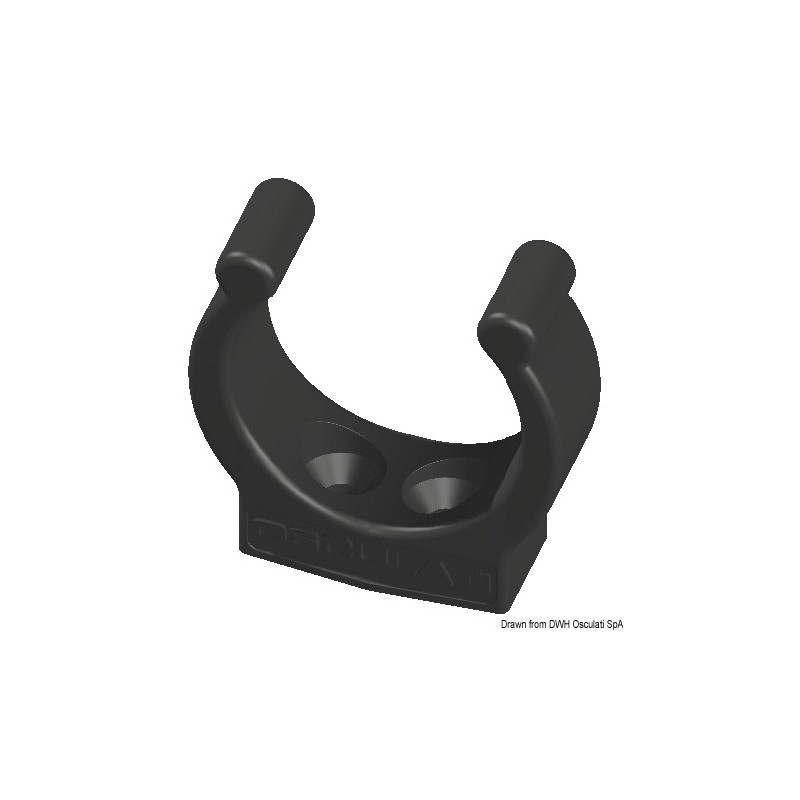 Clip plastique robuste noir 30 mm – Image 2