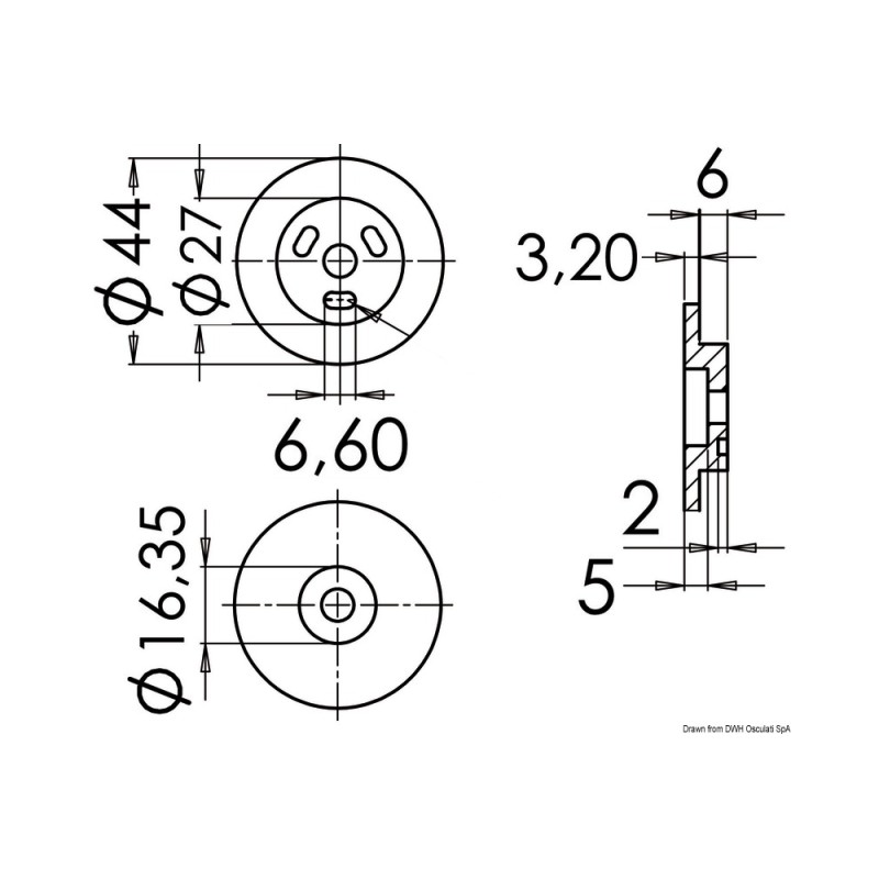 Anode rondelle 40/140 HP Ø 44 mm – Image 2