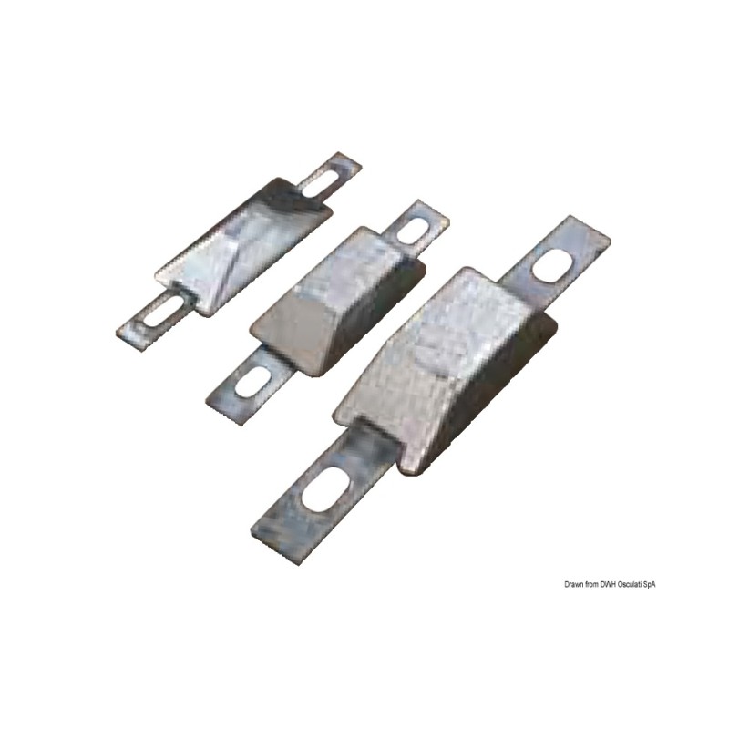 Anode rectangulaire avec encoche 127x60x25 mm – Image 2