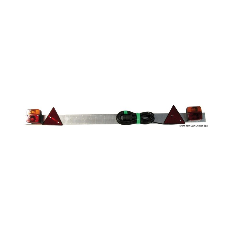 Barre arrière réglable avec feux 110/190 cm – Image 2