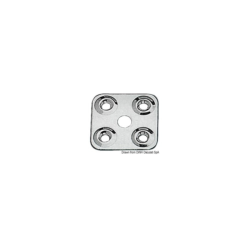 Platine pour fixer sangles 40 x 40 mm – Image 2