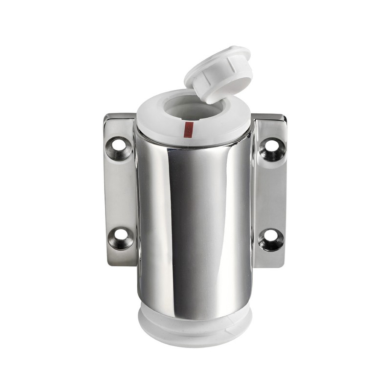 Base inox à paroi 3 contacts blanc – Image 2