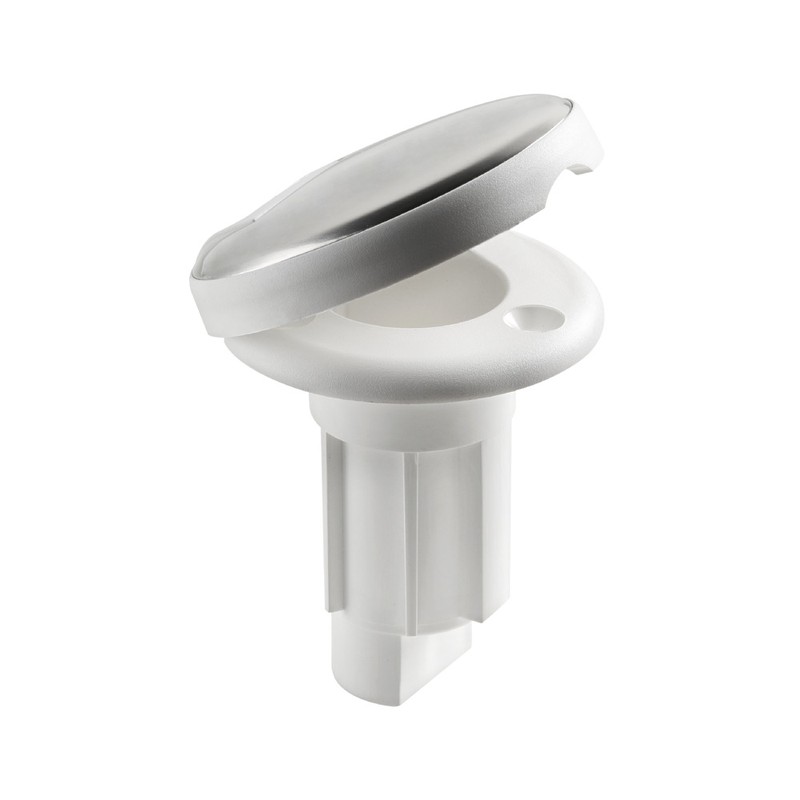 Base nylon+AISI316 base encastrer 2 contacts blanc – Image 2