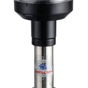 Hampe Compact en inox 20 cm feu noir noir
