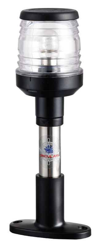Hampe Compact en inox 20 cm feu noir noir