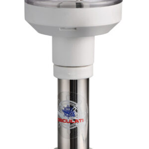 Hampe Compact en inox 20 cm feu blanc blanc