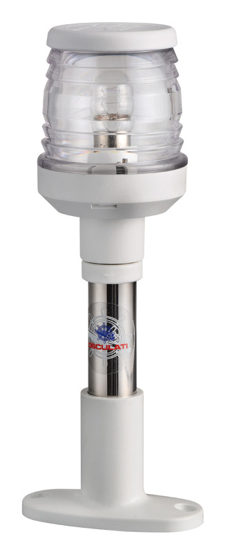 Hampe Compact en inox 20 cm feu blanc blanc