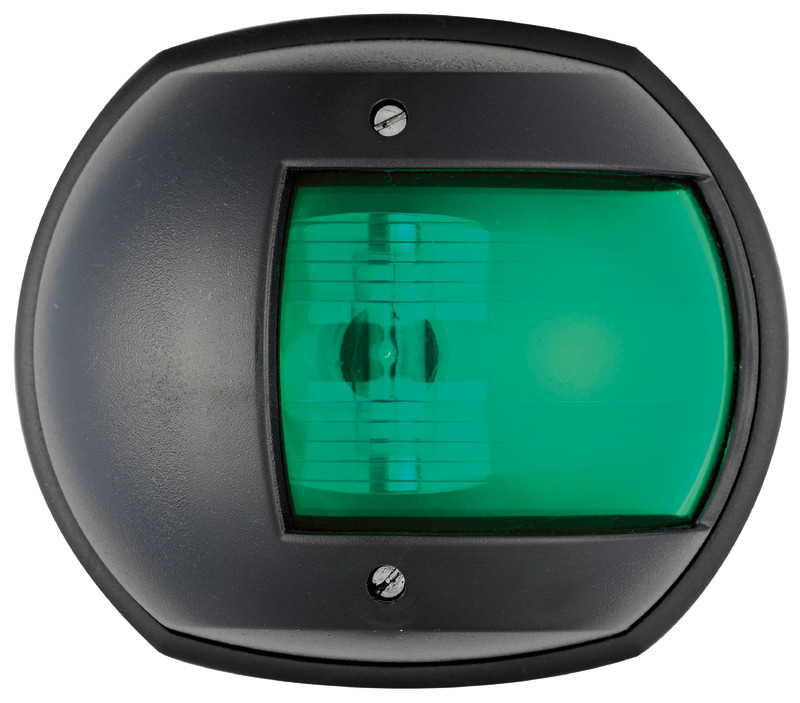 Feu de navigation Maxi 20 noir 12 V/vert 112,5°
